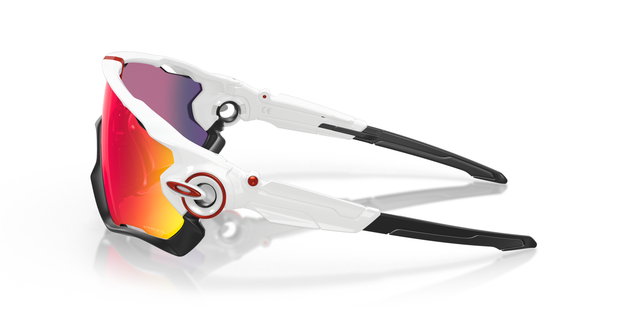 Oakley Sunglasses Jawbreaker Polished White w/ PRIZM Road