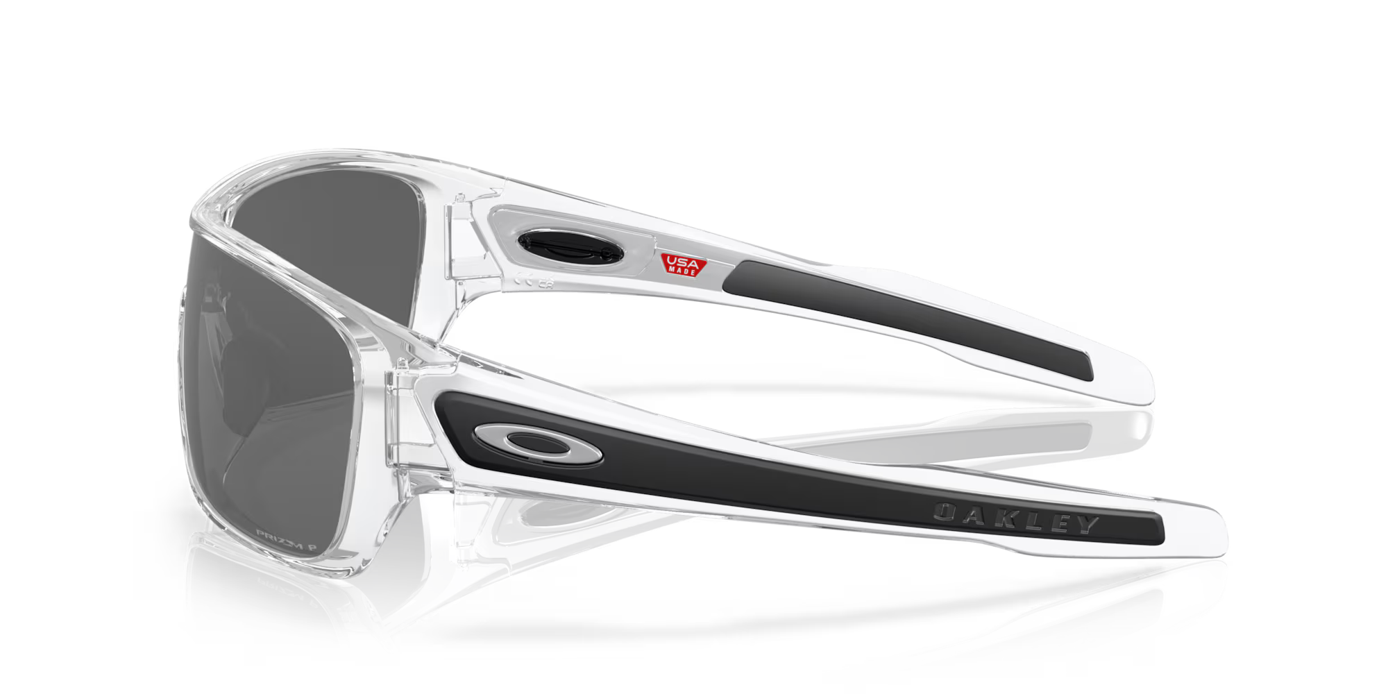 Oakley Turbine Rotor Polished Clear w/ PRIZM Black Iridium Polarized