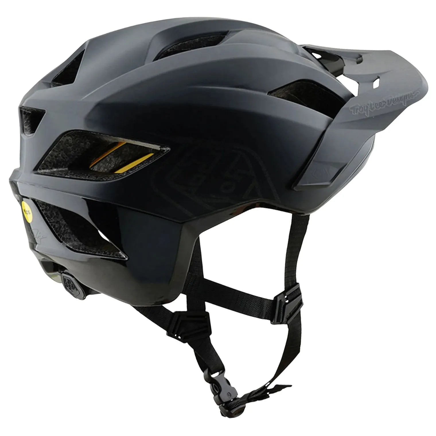 TLD FLOWLINE HELMET; POINT BLACK / CHARCOAL MD/LG
