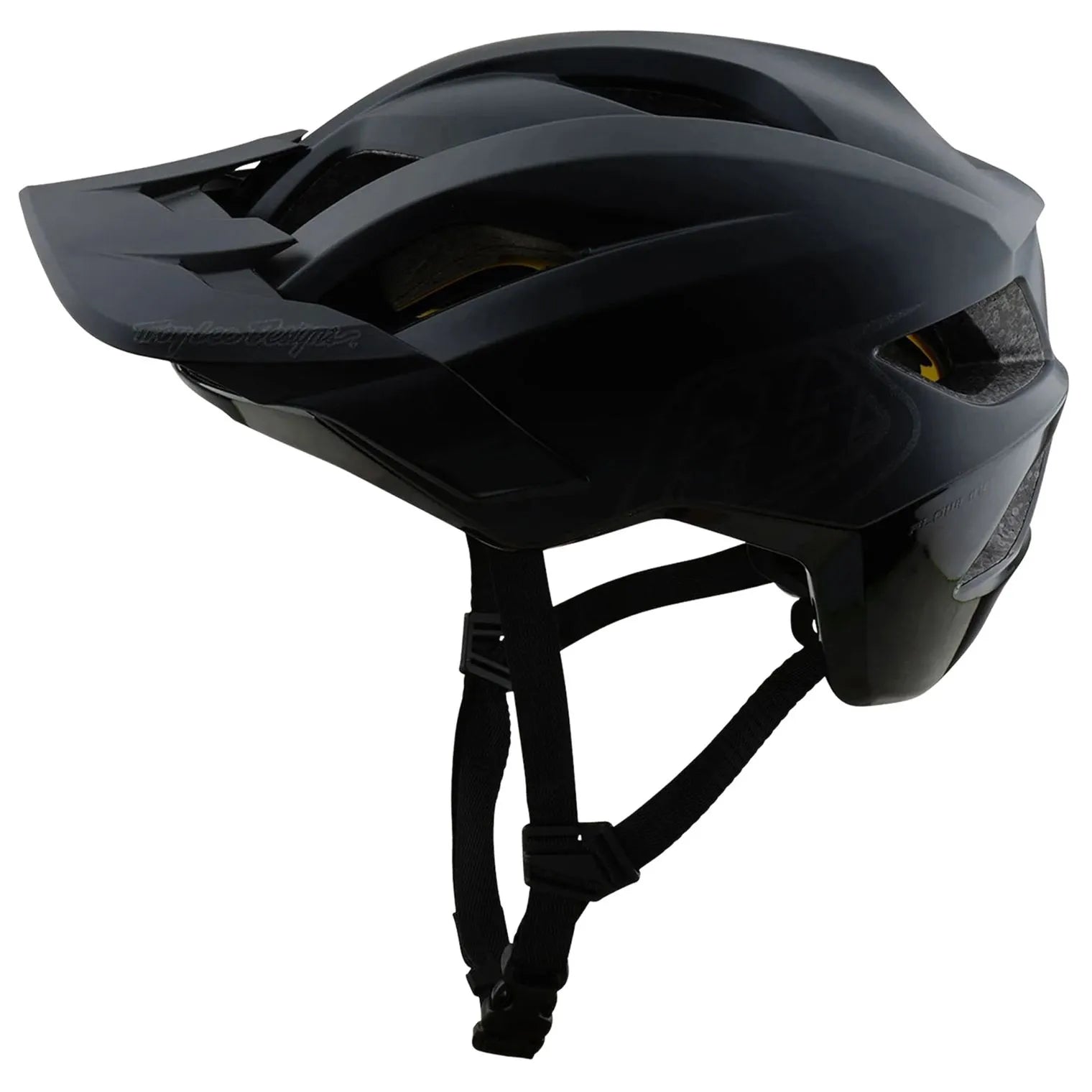 TLD FLOWLINE HELMET; POINT BLACK / CHARCOAL MD/LG
