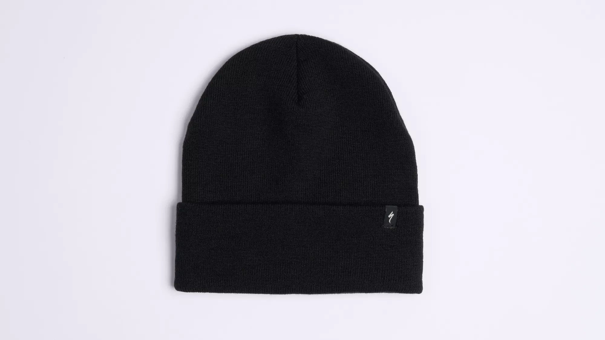 S-Logo Rib Knit Beanie -Black
