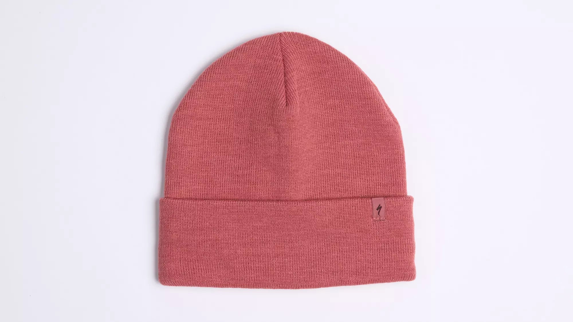 S-Logo Rib Knit Beanie -Dusty Rose