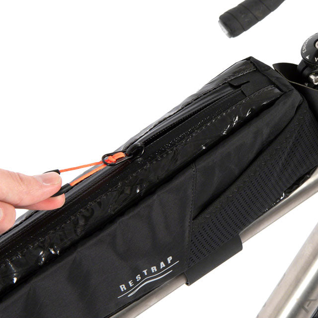 Restrap Race Top Tube Bag - Long, 2L, Black