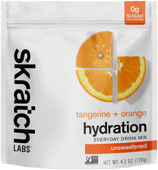 Skratch Hydration Everyday Drink Mix, Tangerine + Orange, 30-Serving Resealable Pouch