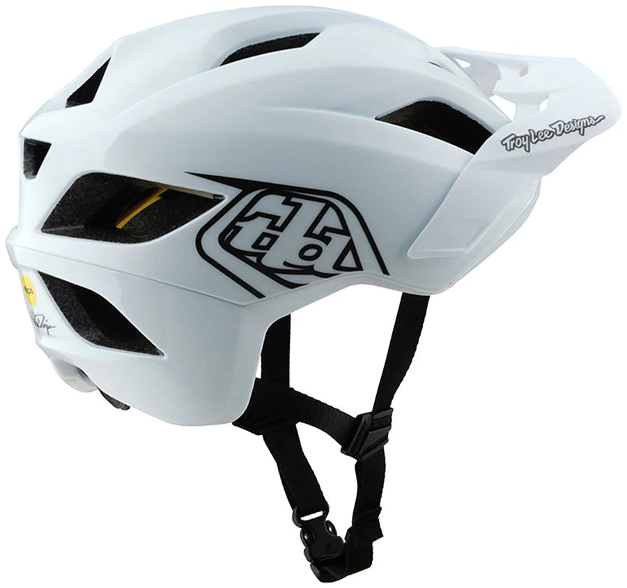 TLD YOUTH FLOWLINE HELMET; POINT WHITE OSFA