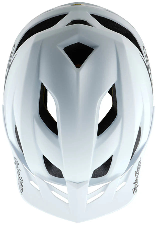TLD YOUTH FLOWLINE HELMET; POINT WHITE OSFA