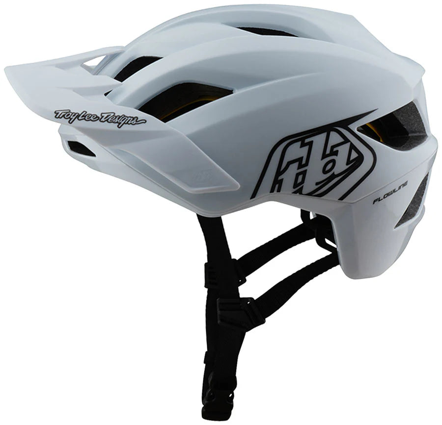 TLD YOUTH FLOWLINE HELMET; POINT WHITE OSFA