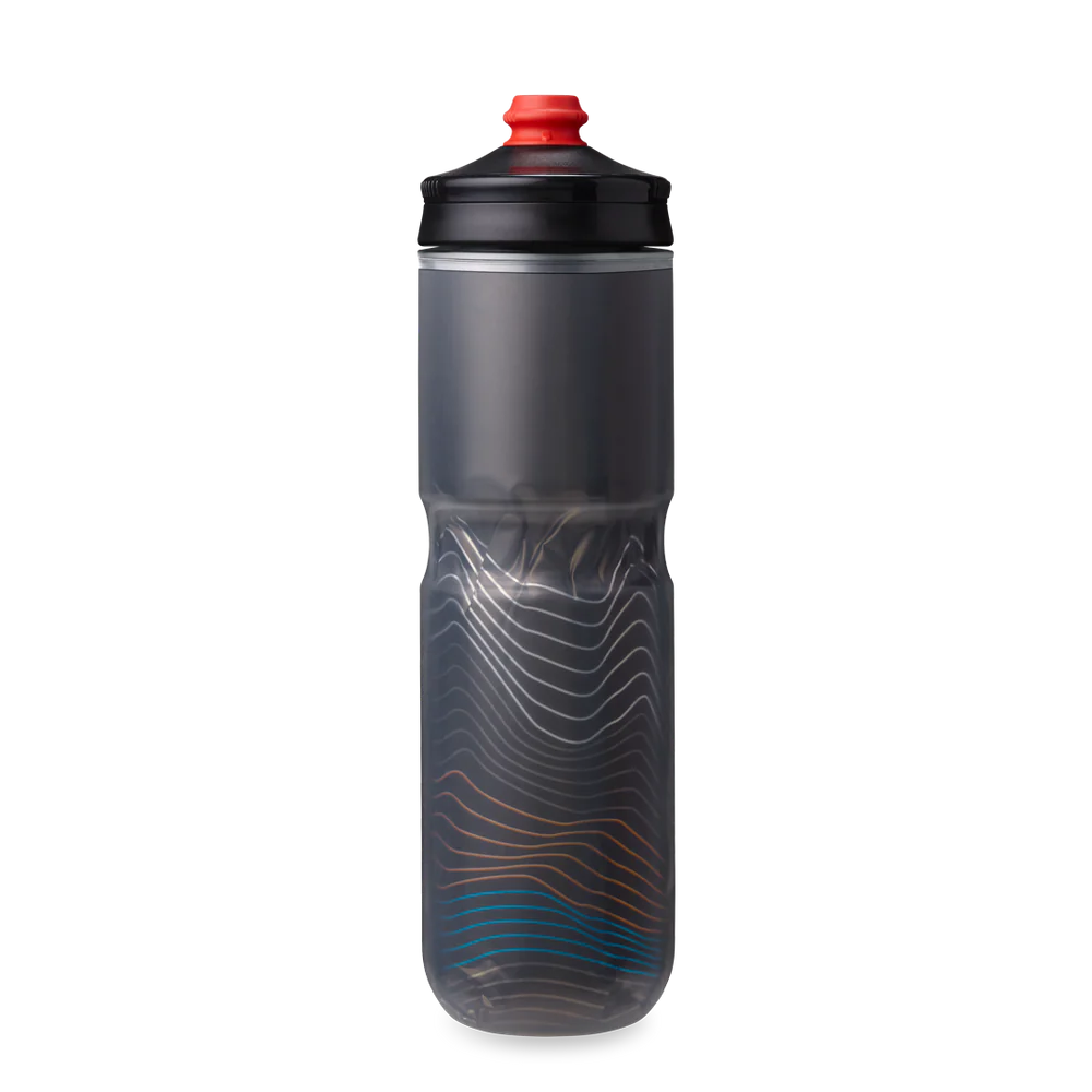 Hydrapak Polar Surge Ascent Insulated Water Bottle - 24oz, Black
