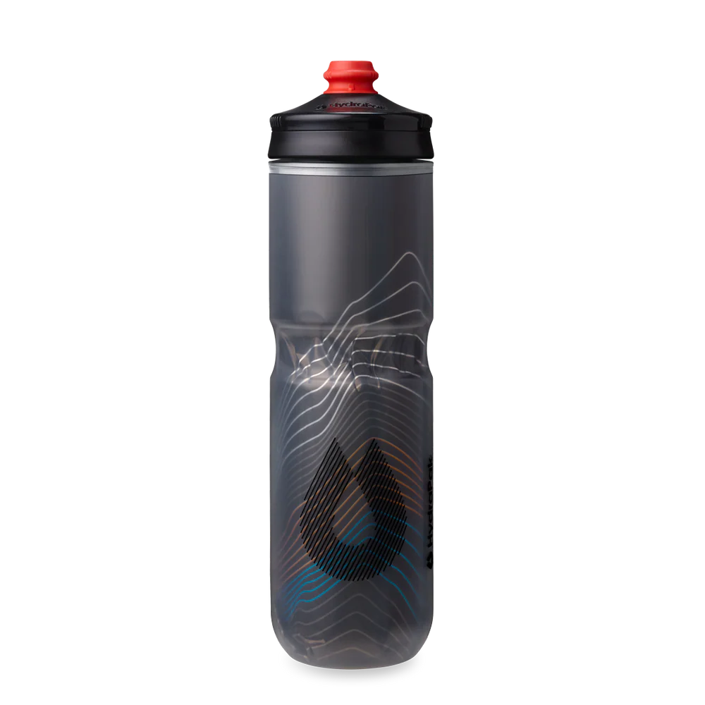 Hydrapak Polar Surge Ascent Insulated Water Bottle - 24oz, Black