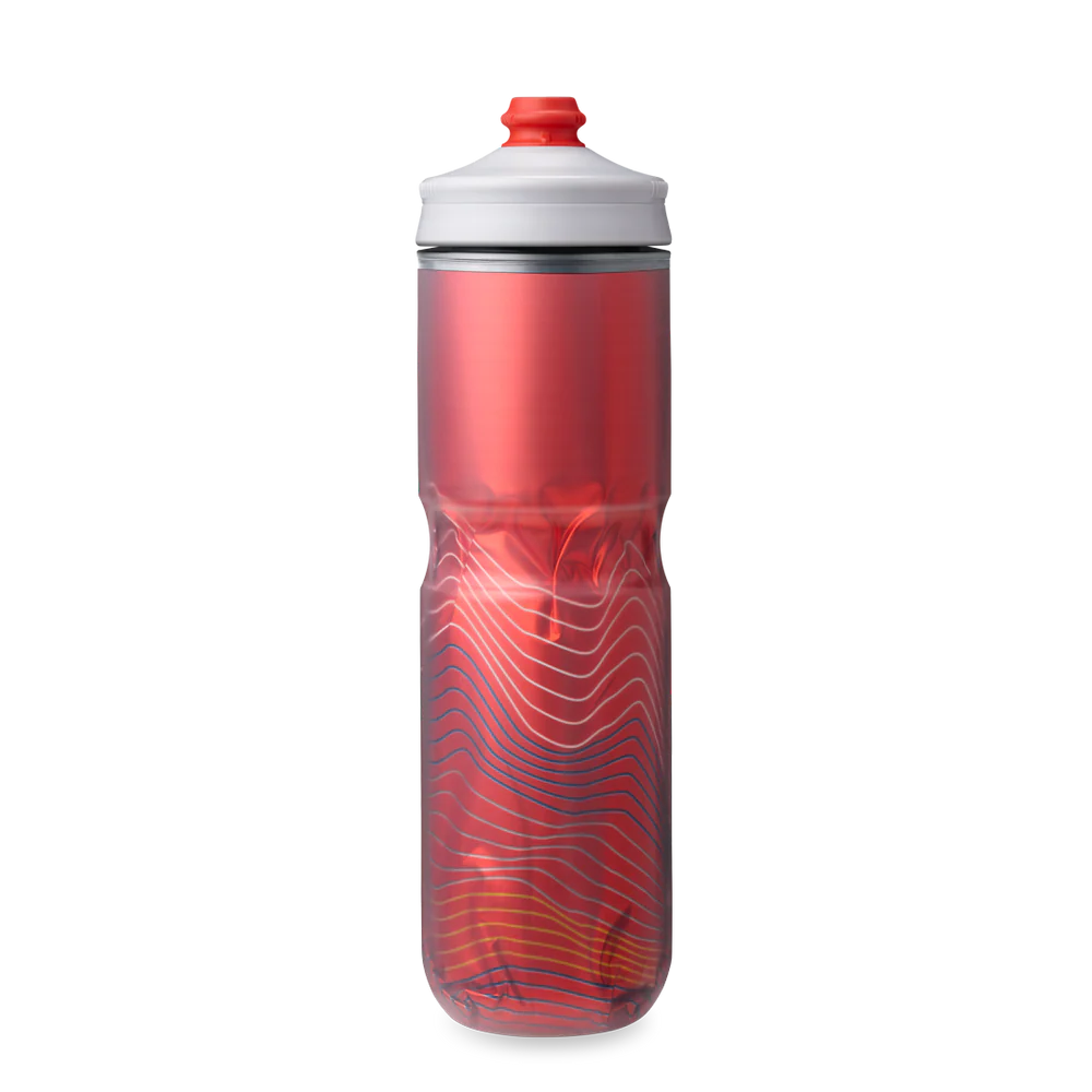 Hydrapak Polar Surge Ascent Insulated Water Bottle - 24oz, Red