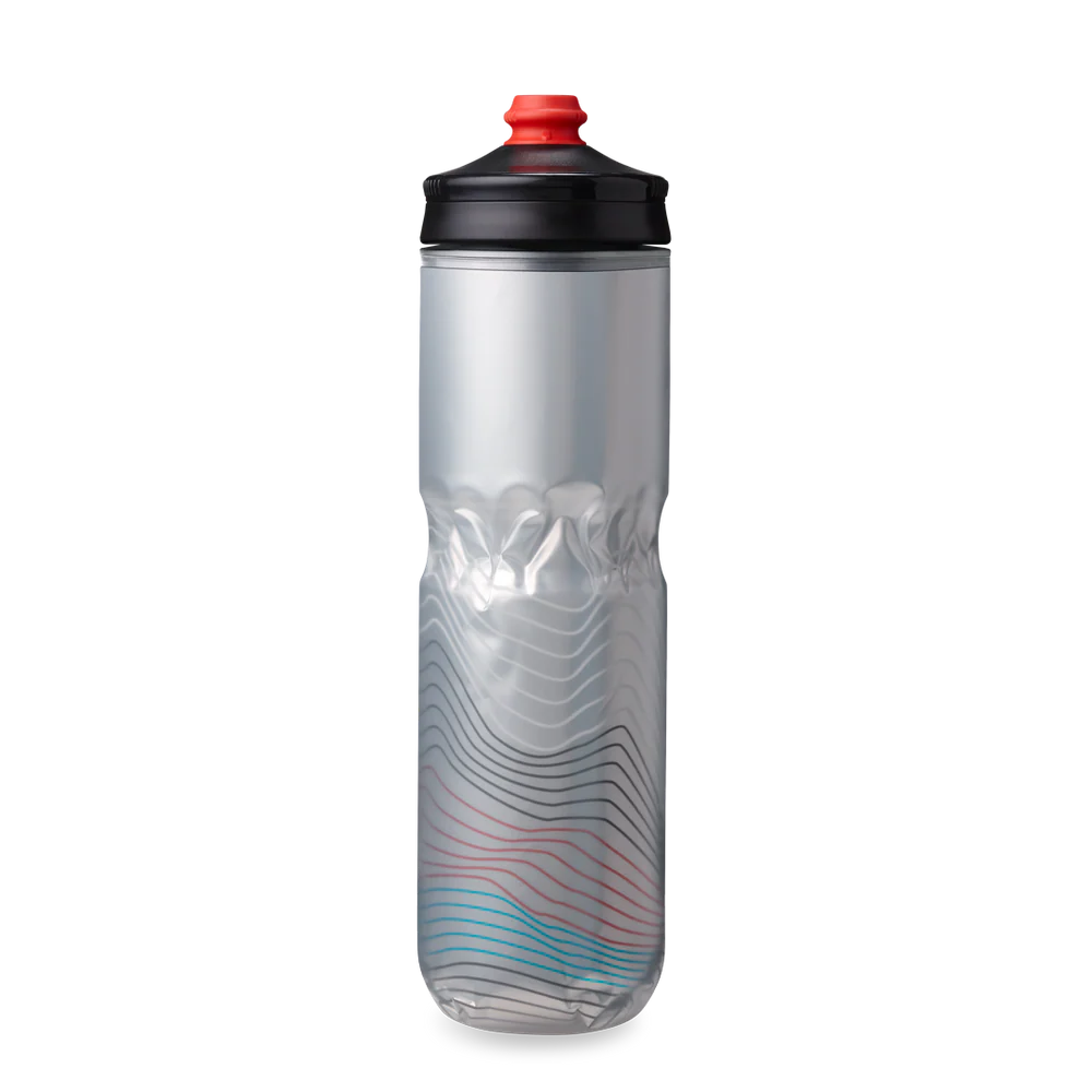 Hydrapak Polar Surge Ascent Insulated Water Bottle - 24oz, Silver