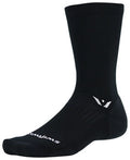 Swiftwick Pursuit Crew Socks - 7", Black