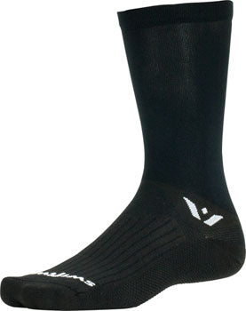 Swiftwick Aspire Crew Socks - 7", Black