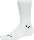 Swiftwick Aspire Crew Socks - 7", White