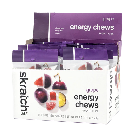 Skratch Energy Chews Sport Fuel Grape 10-Pack