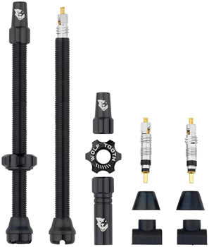 Wolf Tooth Tubeless Valve Stem Kit - 80mm, Black