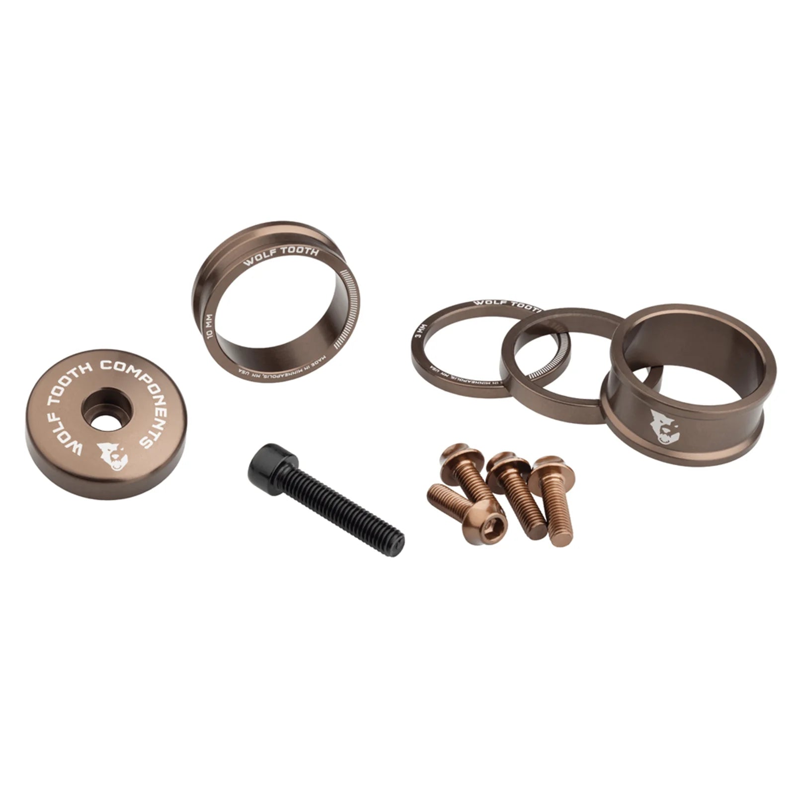Wolf Tooth BlingKit: Headset Spacer Kit 3, 5,10, 15mm