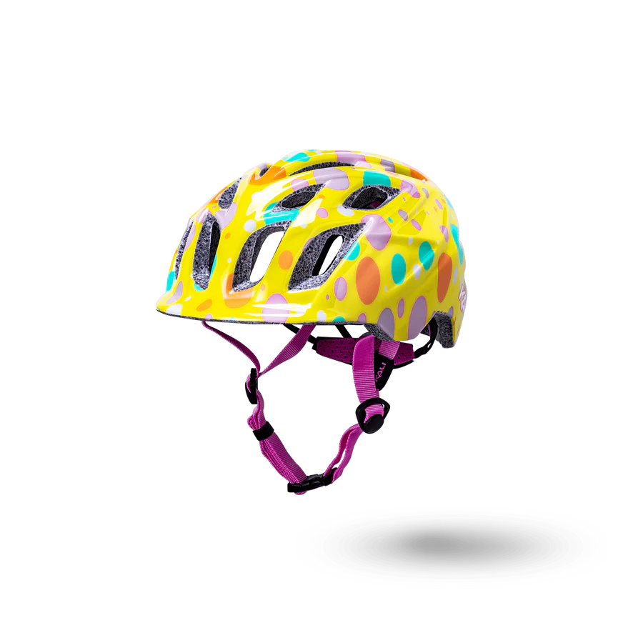 Kali Chakra Child Lighted Youth Helmets Confetti Gls Ylw S