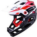 Maya Full Face Child Race Gls  Wht/Red/Blk