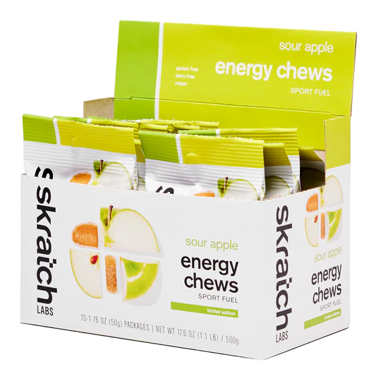 Skratch Labs Sour Apple Energy Chews 10pk