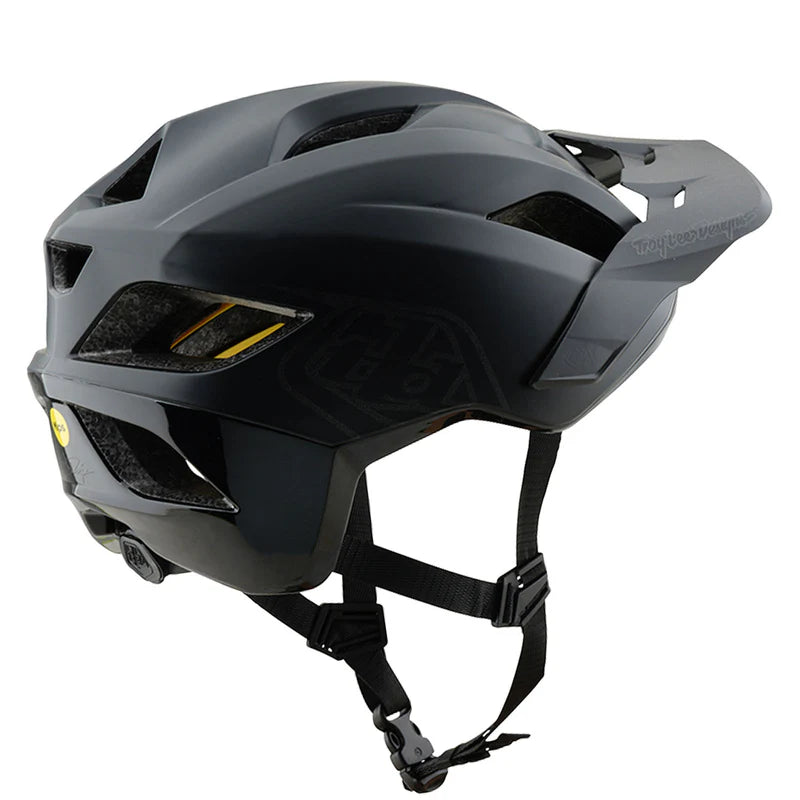 TLD FLOWLINE HELMET; POINT BLACK / CHARCOAL MD/LG
