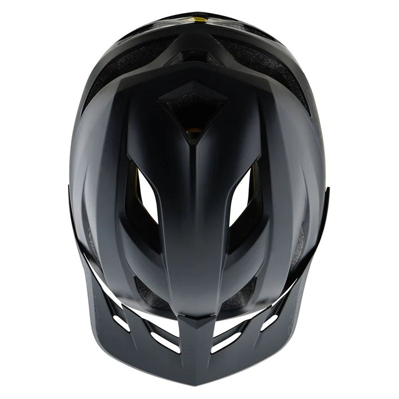 TLD FLOWLINE HELMET; POINT BLACK / CHARCOAL MD/LG